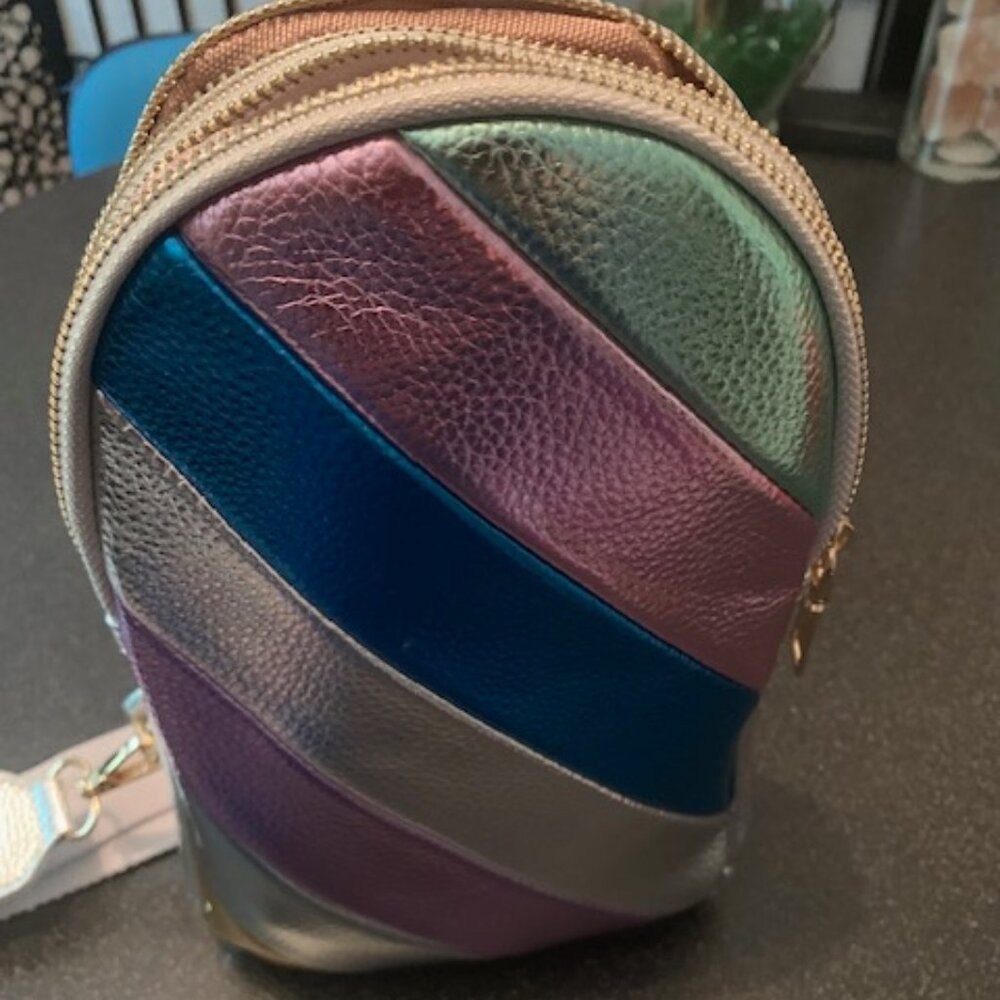 NWT- Metallic Crossbody Handbag!